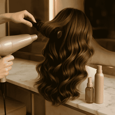 Blowout + Curls